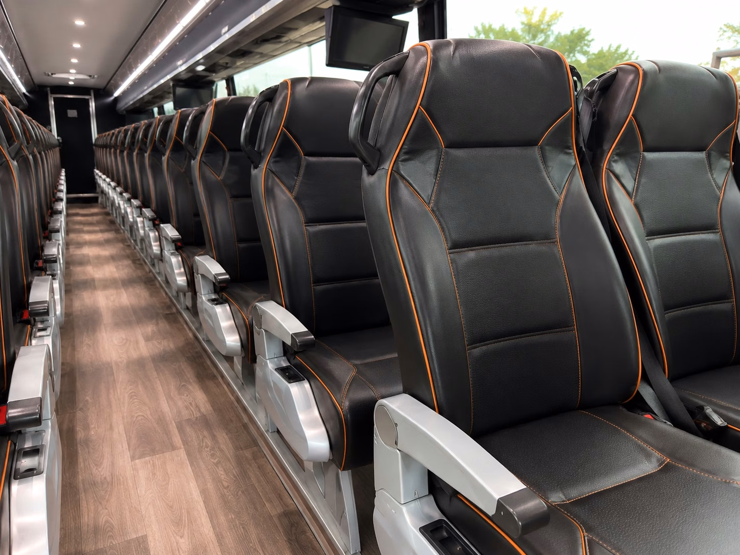 jurupa valley charter bus rental interior